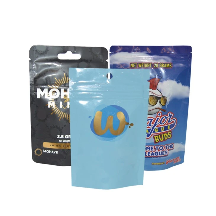 Mylar Ziplock Plastic Bag Packaging Kush Cannabis per la conservazione a lungo termine