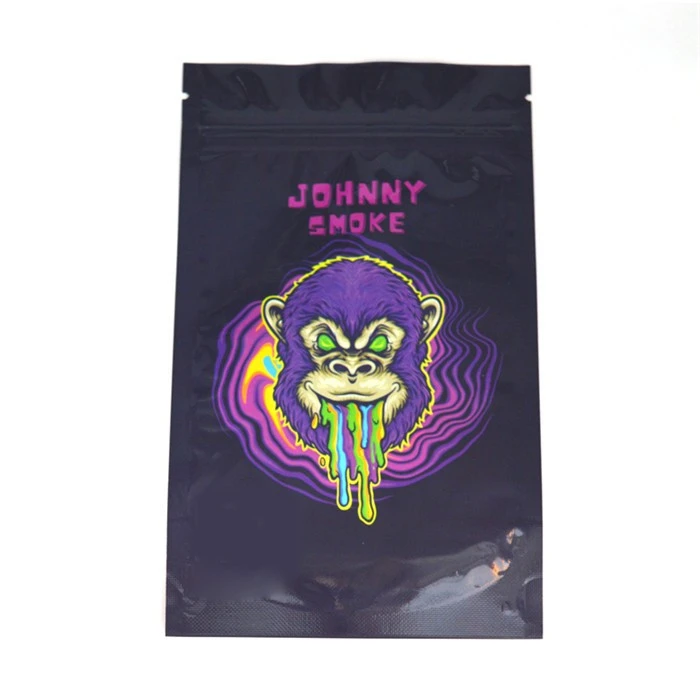 Resealable Smell Proof Edible Tobacco Packaging Stand Up Pouch Gummies Mylar 3.5g Cali Pack Zipper Ziplock Bags