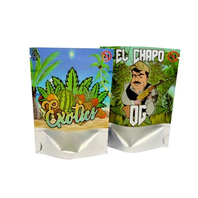 Uscita runtz mylar resistente ai bambini a doppia cerniera di plastica con cerniera per bambini