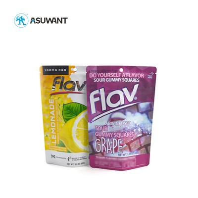 Sacchi alimentari a chiusura a zip in plastica