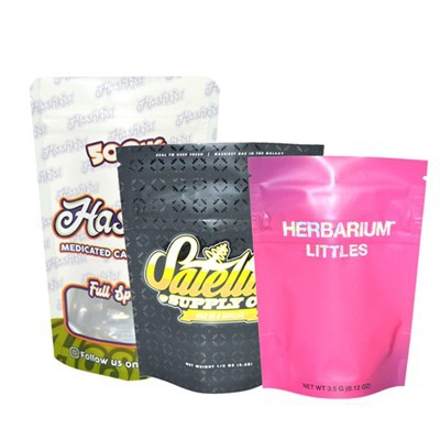 Borsa con chiusura a zip riutilizzabile in piedi