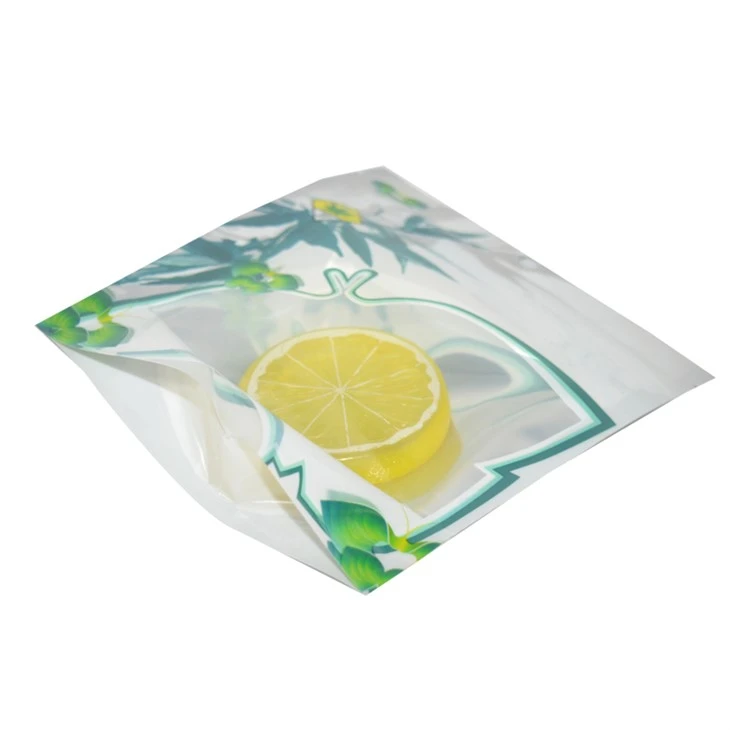 Custom Printed Plastic Zip Lock Flower Seed Weed Soft Food Packaging Bag With Clear Window