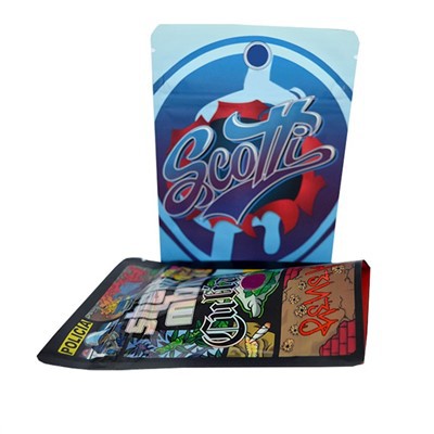 Rieclusione di sacchetti di chiusura a zip in plastica di marijuana medica per le erbacce dei biscotti CBD