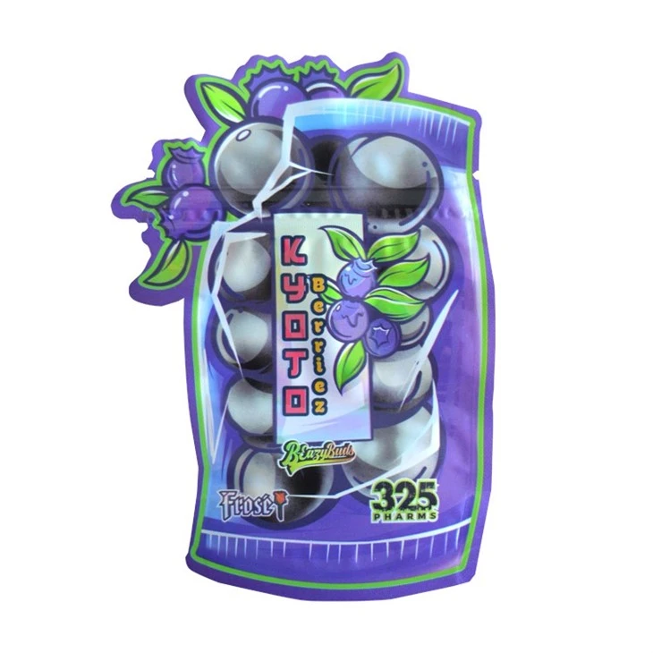 Heat Seal 8th 7g 14g 35g Shaped Holographic Small Hologram Ziplock Doypack
